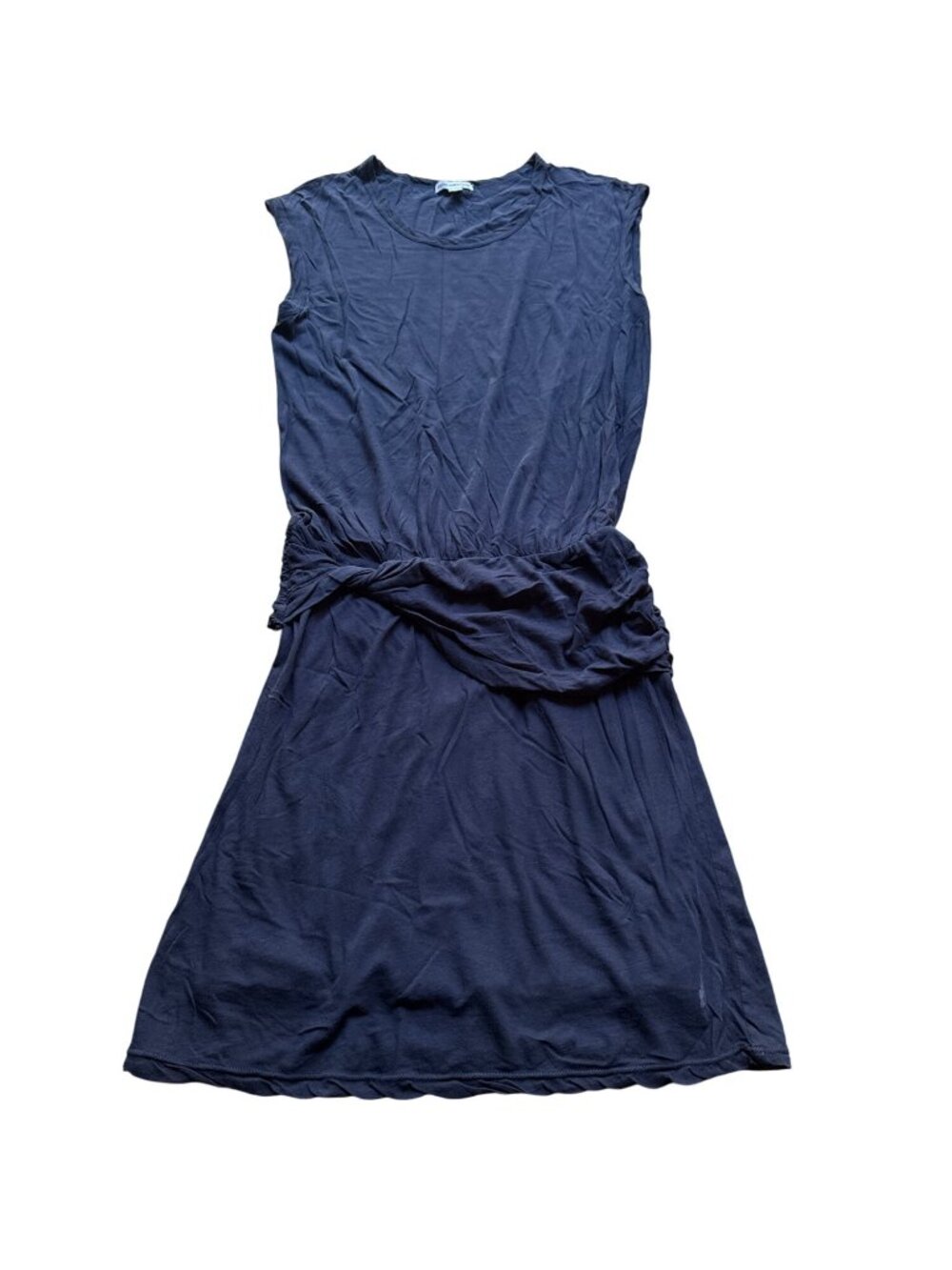 Standard James Perse Size 1 (XS) Blue Cap Sleeve Cotton Blouson Jersey Dress